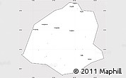 Silver Style Simple Map of Leping, cropped outside