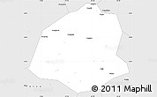 Silver Style Simple Map of Leping