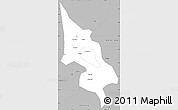Gray Simple Map of Linchuan