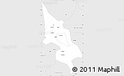 Silver Style Simple Map of Linchuan