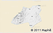 Classic Style 3D Map of Nanfeng, single color outside