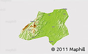 Physical 3D Map of Nanfeng, cropped outside