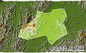 Physical 3D Map of Nanfeng, darken