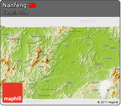 Physical 3D Map of Nanfeng