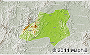 Physical 3D Map of Nanfeng, lighten, semi-desaturated