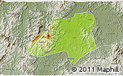 Physical 3D Map of Nanfeng, semi-desaturated