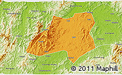 Political 3D Map of Nanfeng, physical outside