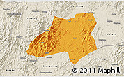 Political 3D Map of Nanfeng, shaded relief outside