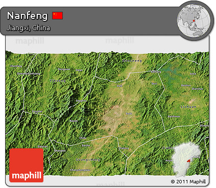 Satellite 3D Map of Nanfeng