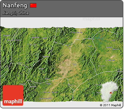 Satellite 3D Map of Nanfeng