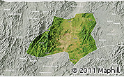 Satellite 3D Map of Nanfeng, lighten, semi-desaturated