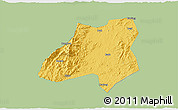 Savanna Style 3D Map of Nanfeng, single color outside