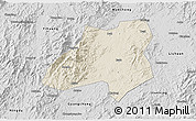 Shaded Relief 3D Map of Nanfeng, desaturated
