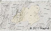 Shaded Relief 3D Map of Nanfeng, semi-desaturated