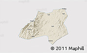 Shaded Relief 3D Map of Nanfeng, single color outside