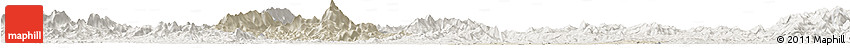 Shaded Relief Horizon Map of Nanfeng, lighten Shaded Relief Horizon Map of Nanfeng, lighten