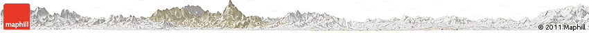 Shaded Relief Horizon Map of Nanfeng, lighten, semi-desaturated Shaded Relief Horizon Map of Nanfeng, lighten, semi-desaturated