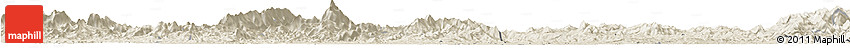 Shaded Relief Horizon Map of Nanfeng