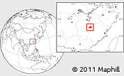 Blank Location Map of Nanfeng