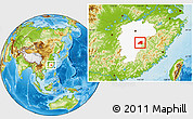 Physical Location Map of Nanfeng, highlighted parent region