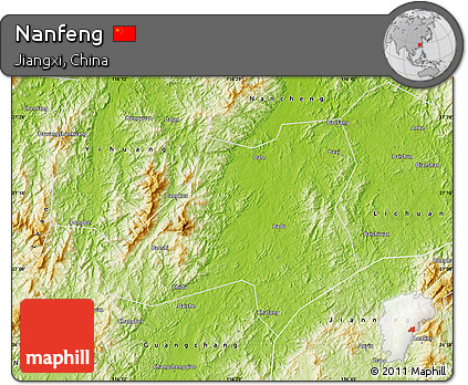 Physical Map of Nanfeng