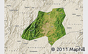 Satellite Map of Nanfeng, shaded relief outside