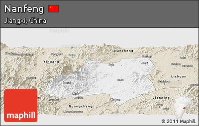 Classic Style Panoramic Map of Nanfeng