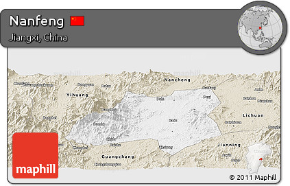 Classic Style Panoramic Map of Nanfeng