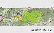 Physical Panoramic Map of Nanfeng, semi-desaturated