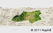 Satellite Panoramic Map of Nanfeng, shaded relief outside