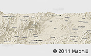 Shaded Relief Panoramic Map of Nanfeng