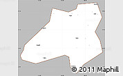 Gray Simple Map of Nanfeng, cropped outside