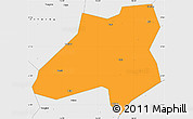 Political Simple Map of Nanfeng, single color outside, borders and labels