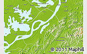 Physical Map of Pengze