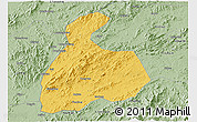 Savanna Style 3D Map of Pingxiang Shi