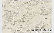 Shaded Relief 3D Map of Pingxiang Shi