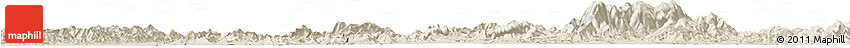 Shaded Relief Horizon Map of Pingxiang Shi