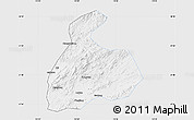 Silver Style Map of Pingxiang Shi, single color outside