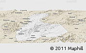 Classic Style Panoramic Map of Pingxiang Shi