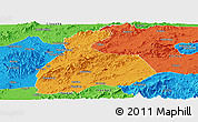 Political Panoramic Map of Pingxiang Shi