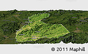 Satellite Panoramic Map of Pingxiang Shi, darken