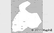 Gray Simple Map of Pingxiang Shi