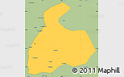 Savanna Style Simple Map of Pingxiang Shi