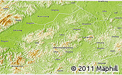 Physical 3D Map of Quannan