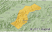Savanna Style 3D Map of Quannan