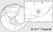 Blank Location Map of Quannan