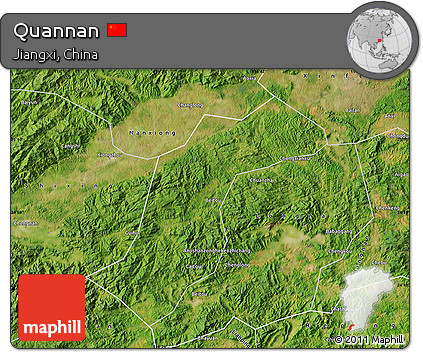 Satellite Map of Quannan
