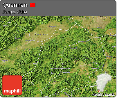 Satellite Map of Quannan
