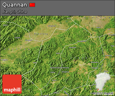 Satellite Map of Quannan
