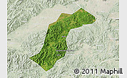 Satellite Map of Quannan, lighten
